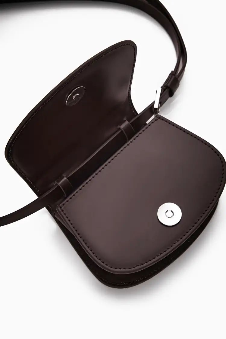 MICRO SATCHEL BELT BAG - DARK BROWN - COS | COS (US)