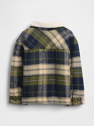 Baby & Toddler Sherpa-Lined Flannel Shirt Jacket | Gap (US)
