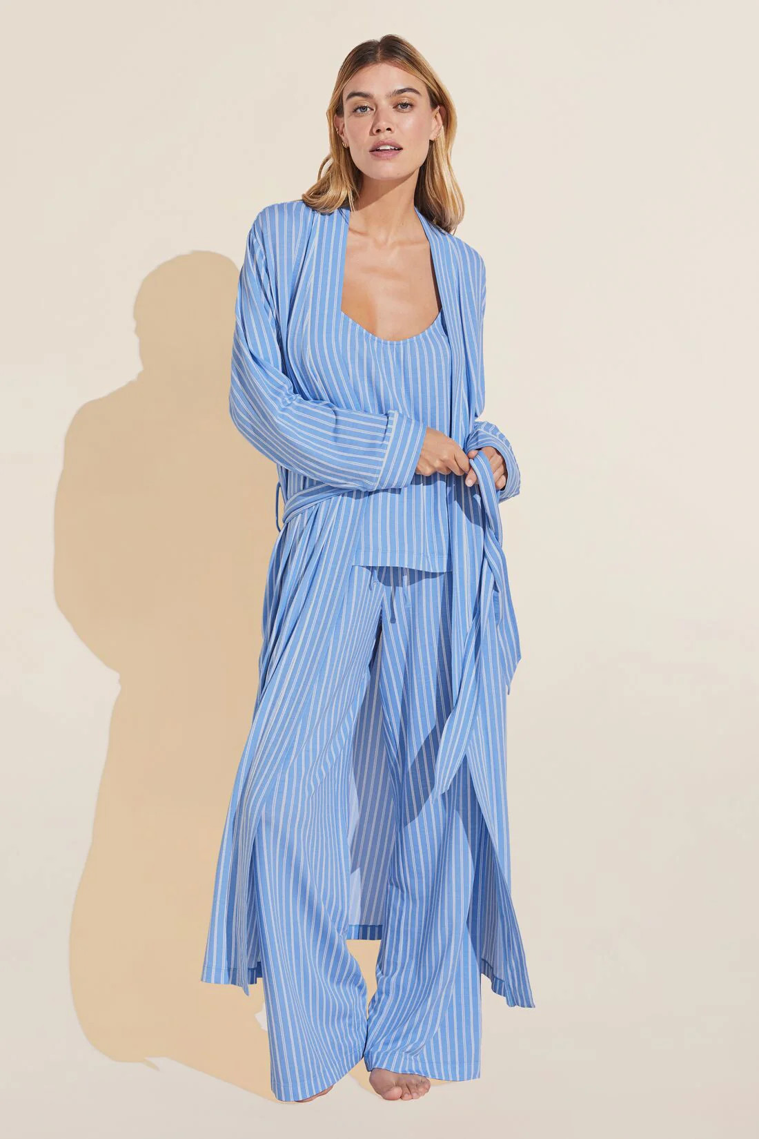 Gisele Printed TENCEL™ Modal Long Robe | Eberjey