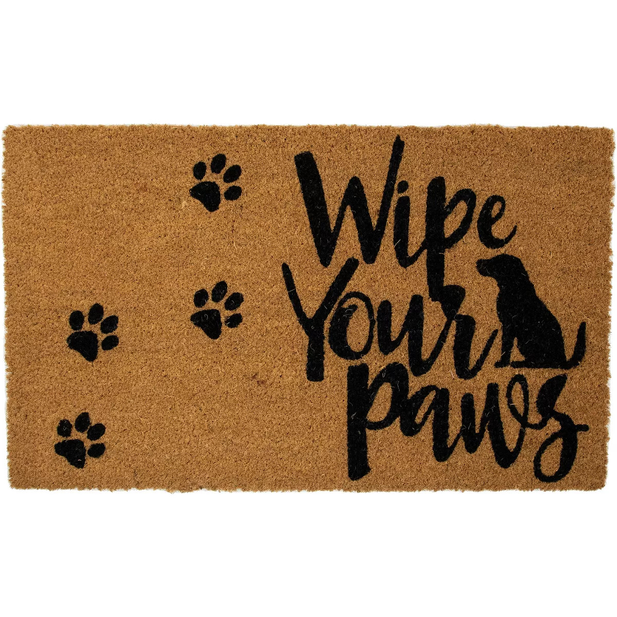 Northlight Natural Coir "Wipe Your Paws" Outdoor Doormat 18" x 30" | Target