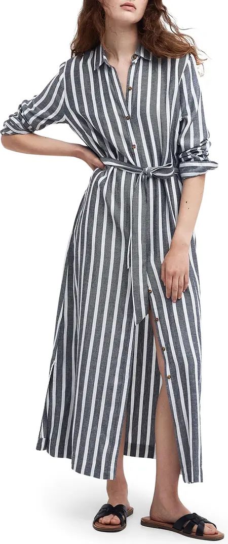 Barbour Annalise Stripe Long Sleeve Shirtdress | Nordstrom | Nordstrom