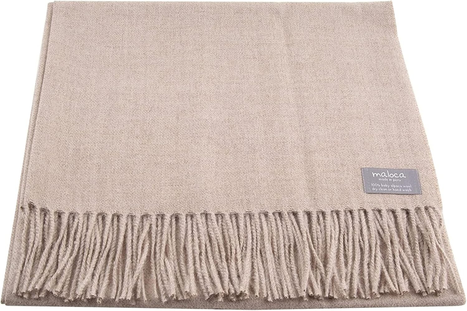 Maloca Pure Baby Alpaca Oversized Unisex Scarf | Ethically Sourced | Hypoallergenic | Softer & Wa... | Amazon (US)