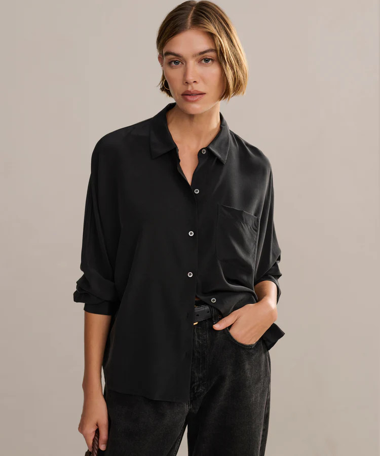 Silk Sloane Shirt | Jenni Kayne