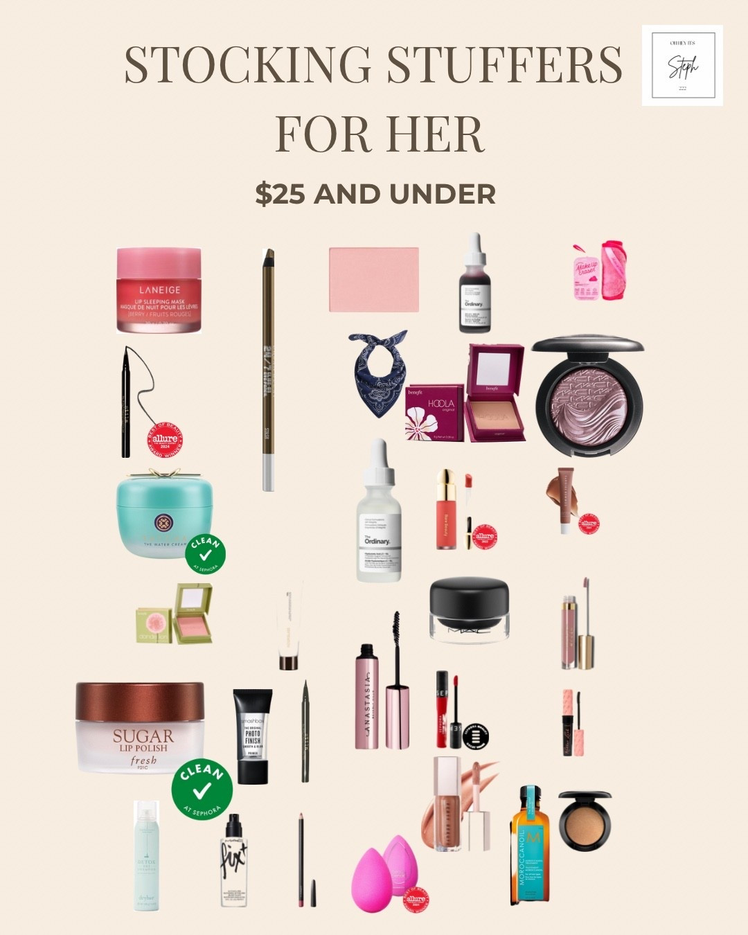 Stocking stuffers for her $25 and under 

#LTKBeauty #LTKGiftGuide #LTKStyleTip