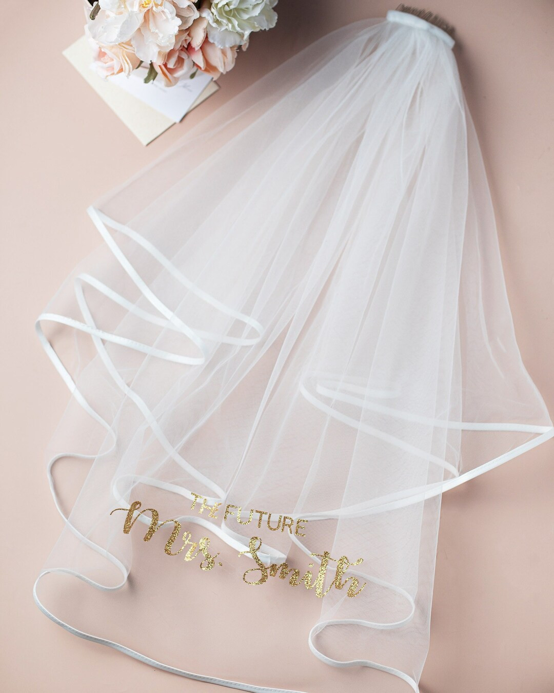 Bride Veil Bachelorette Party Veil Bridal Shower Veil Bride to - Etsy | Etsy (US)