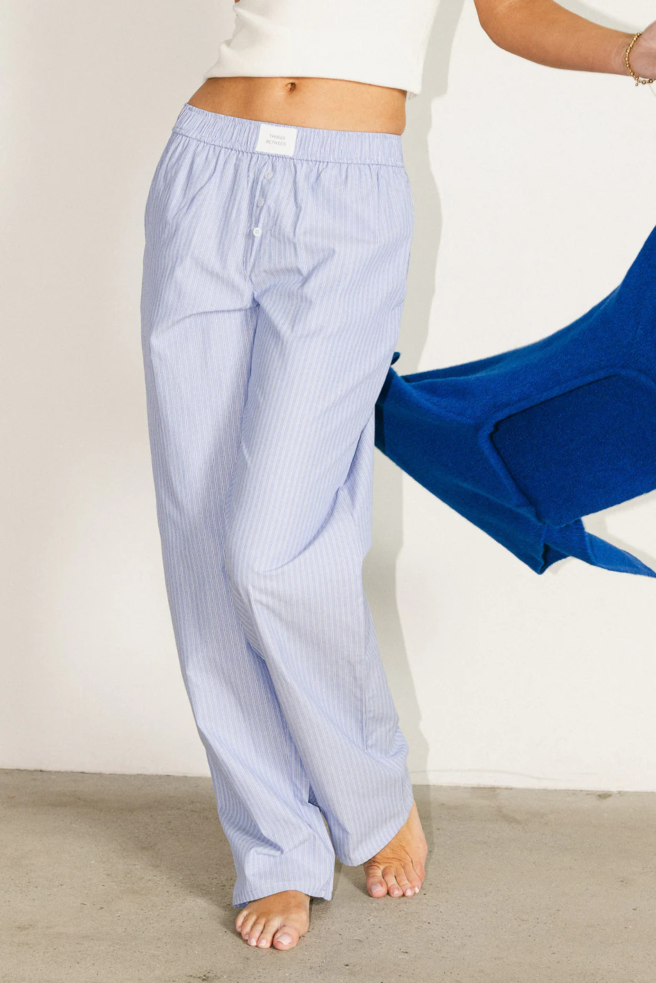 Aisha Striped Boxer Pants | Böhme US