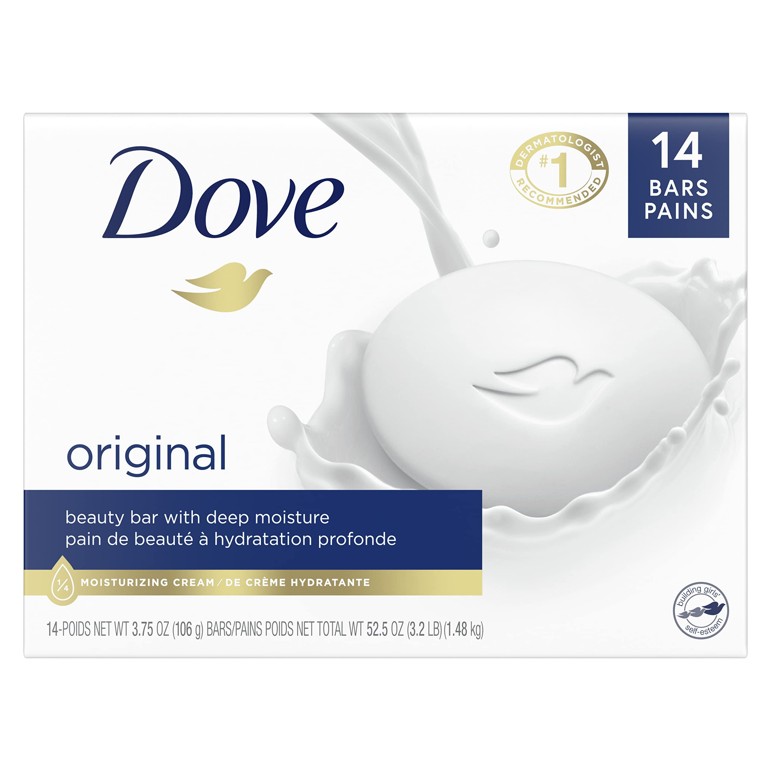 Dove Beauty Bar Gentle Skin Cleanser Moisturizing for Gentle Soft Skin Care Original Made With 1/... | Amazon (US)