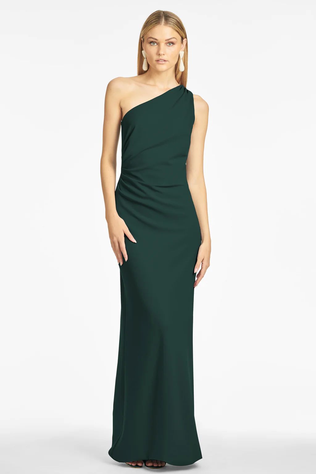 Cece 4-Way Stretch Crepe Gown - Emerald | Sachin & Babi