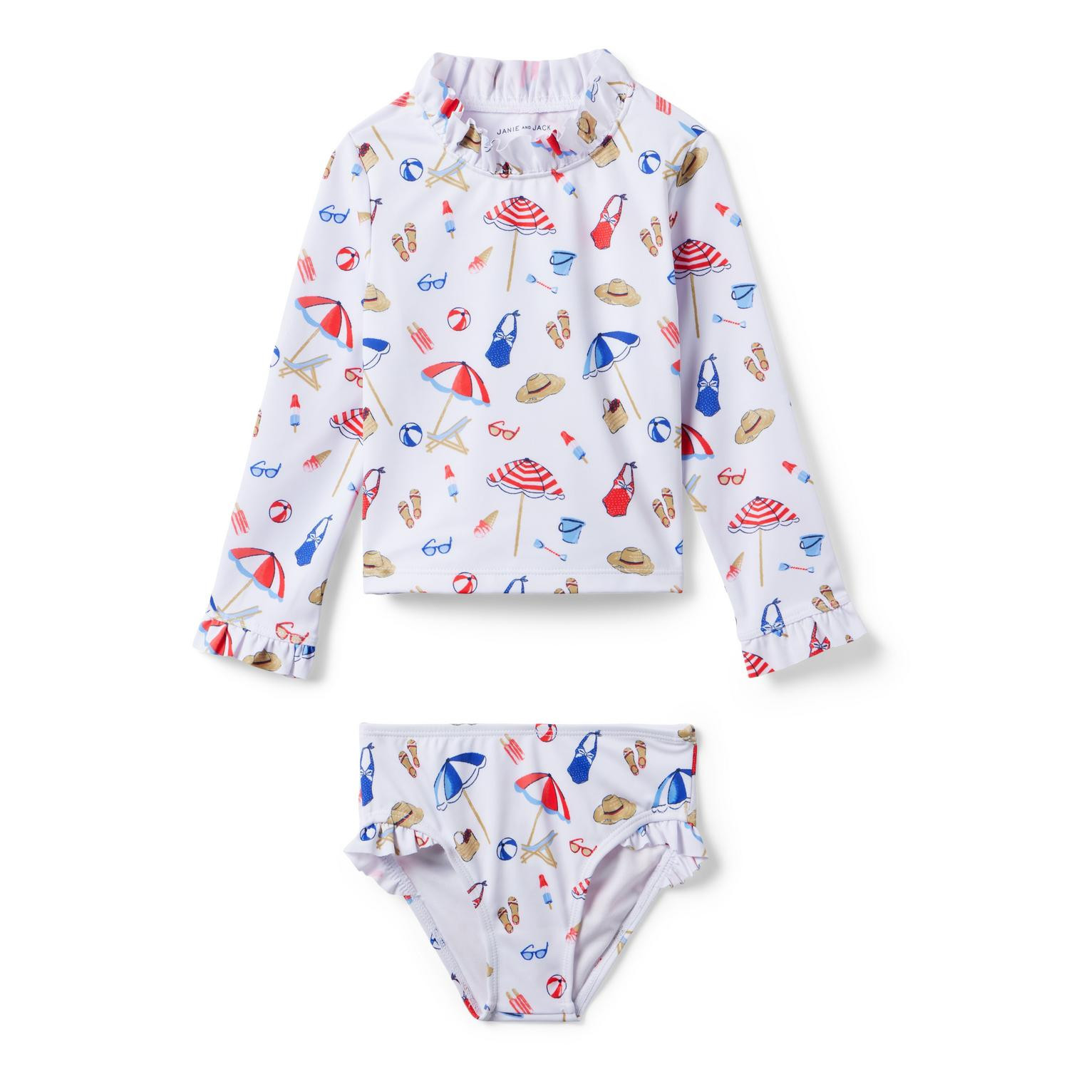 Recycled Beach Icon Rash Guard Set | Janie and Jack
