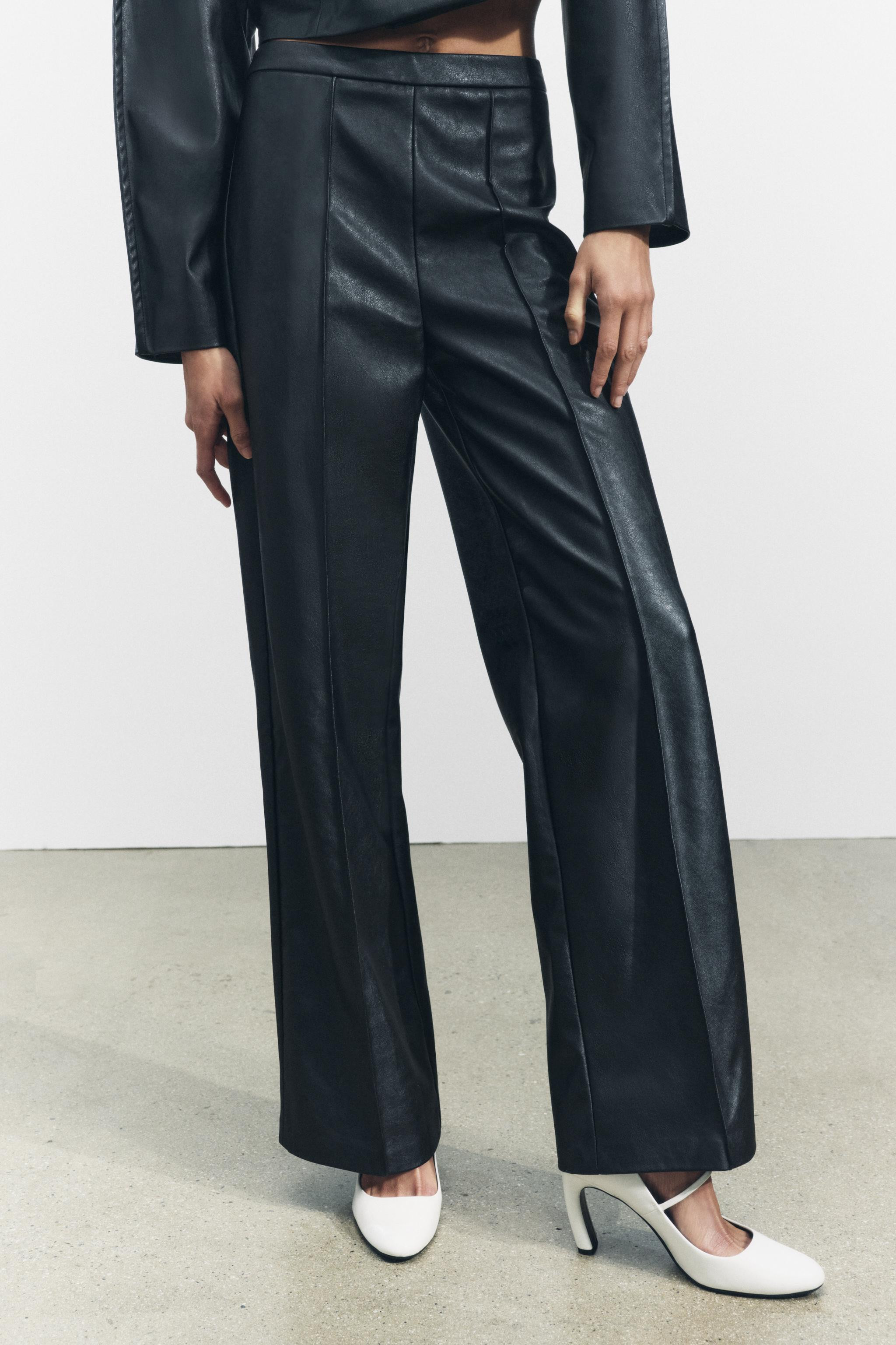 FAUX LEATHER PANTS | Zara US