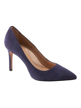 Banana Republic Womens Madison 12-Hour Pump Navy Suede Size 10 | Banana Republic US