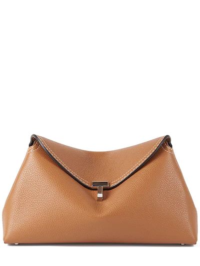 T-Lock leather clutch | Luisaviaroma