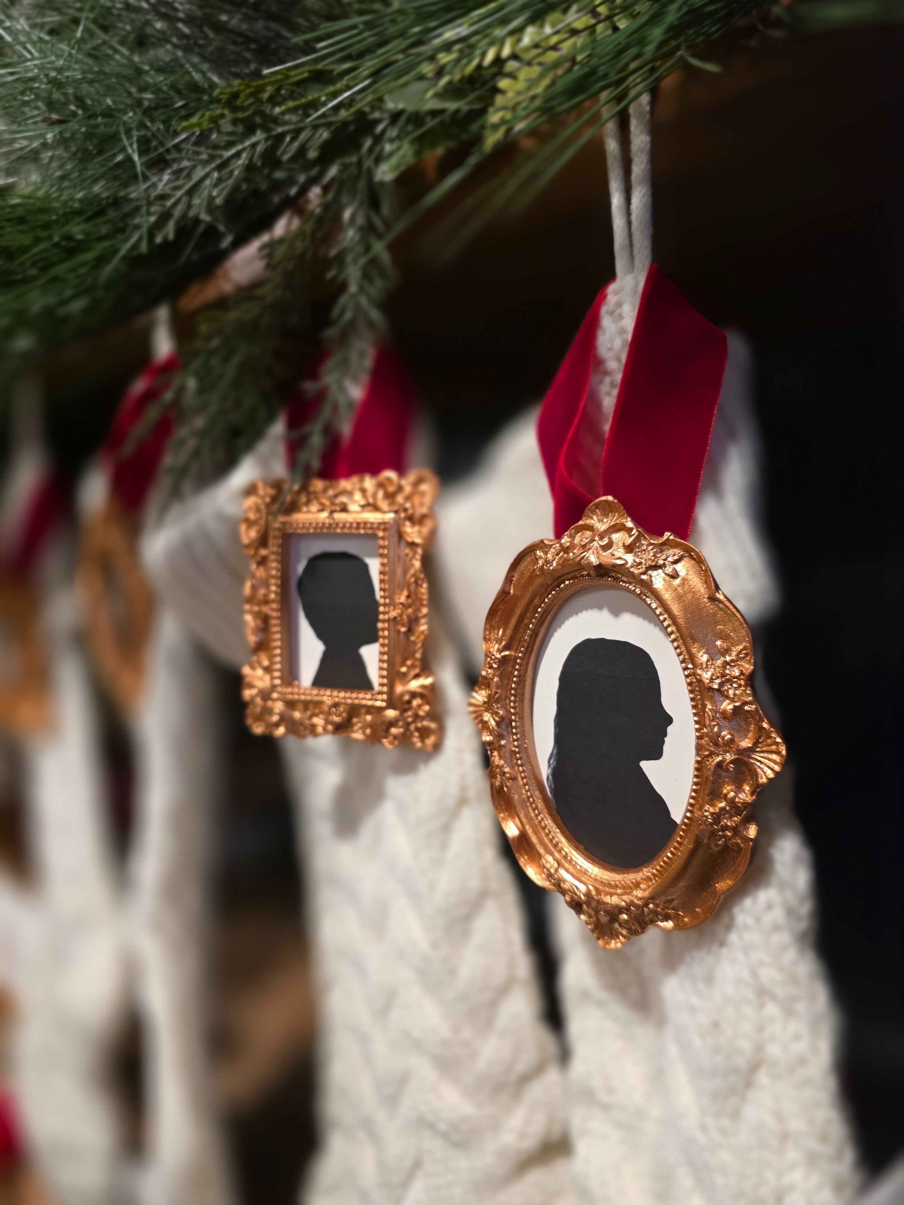 These mini frame silhouette stocking tags are so easy and just adorable! They bring in a classic Christmas vibe that feels nostalgic. #christmas #stockingtags  

 #LTKHoliday #LTKSeasonal #LTKFindsUnder50