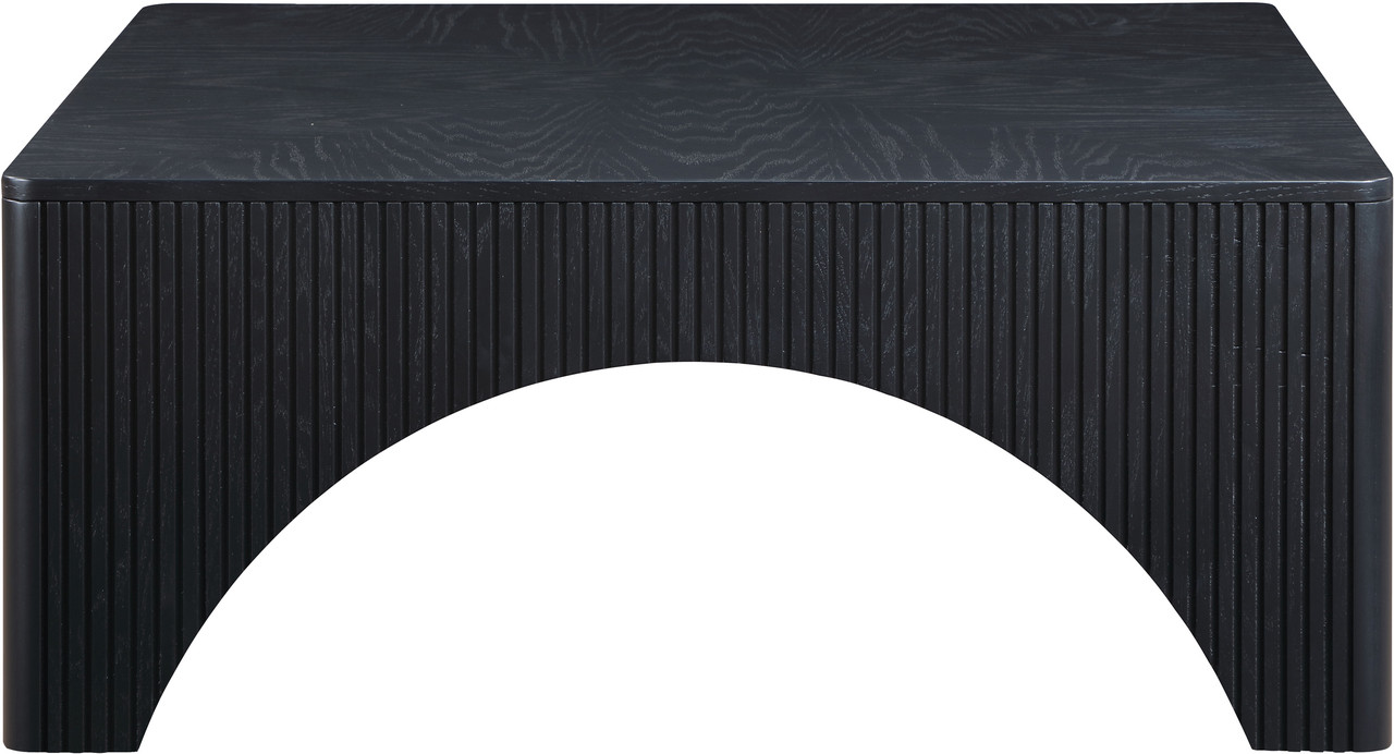Eloise Oak Veneer Coffee Table In Black | 1stopbedrooms