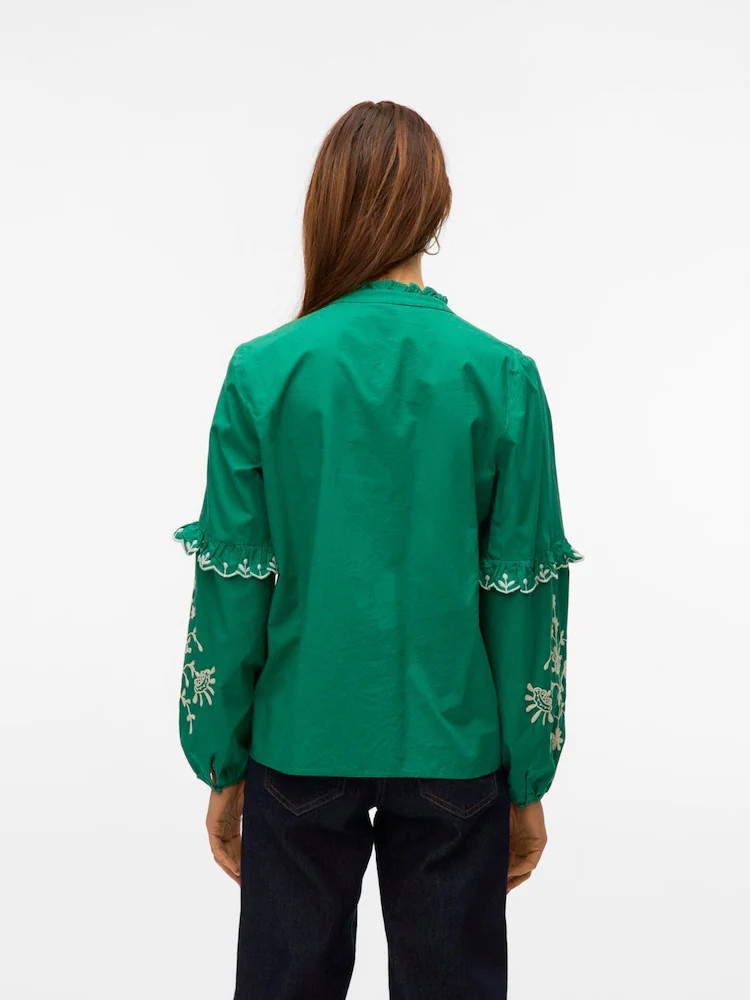 Kopen  VERO MODA Long Sleeve Blouse with Embrodered Sleeves van Next Nederland | Next EU