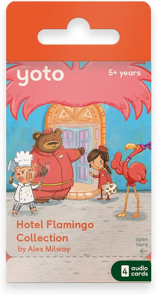 Yoto Hotel Flamingo by Alex Milway – 4 Kids Audio Cards for Use with Player & Mini All-in-1 Aud... | Amazon (US)