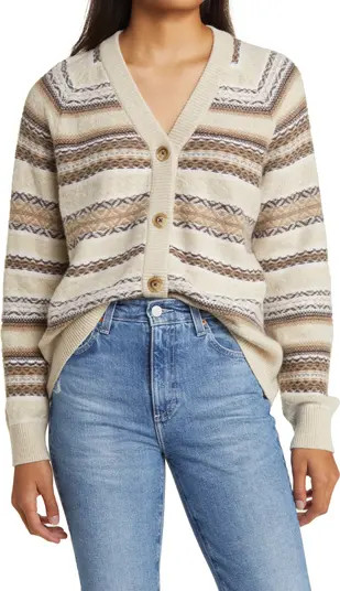 Faherty Highland Fair Isle Cardigan | Nordstrom | Nordstrom