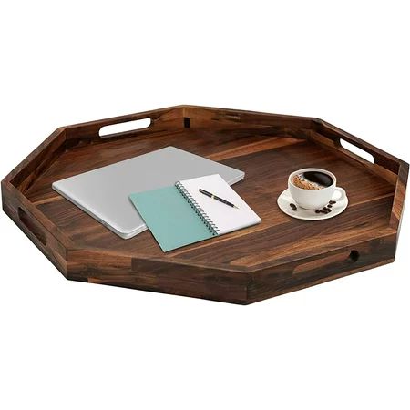 Large Ottoman Octagon Tray 21X21 Inches Serving Trays Platter for Breakfast in Bed Decorative Tray f | Walmart (US)