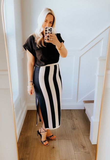 Dress
Skirt
Stripes
Anthro
Anthropologie
Bodycon skirt
Knit skirt

Black top

Black sandals



#LTKworkwear #LTKover40 #LTKstyletip