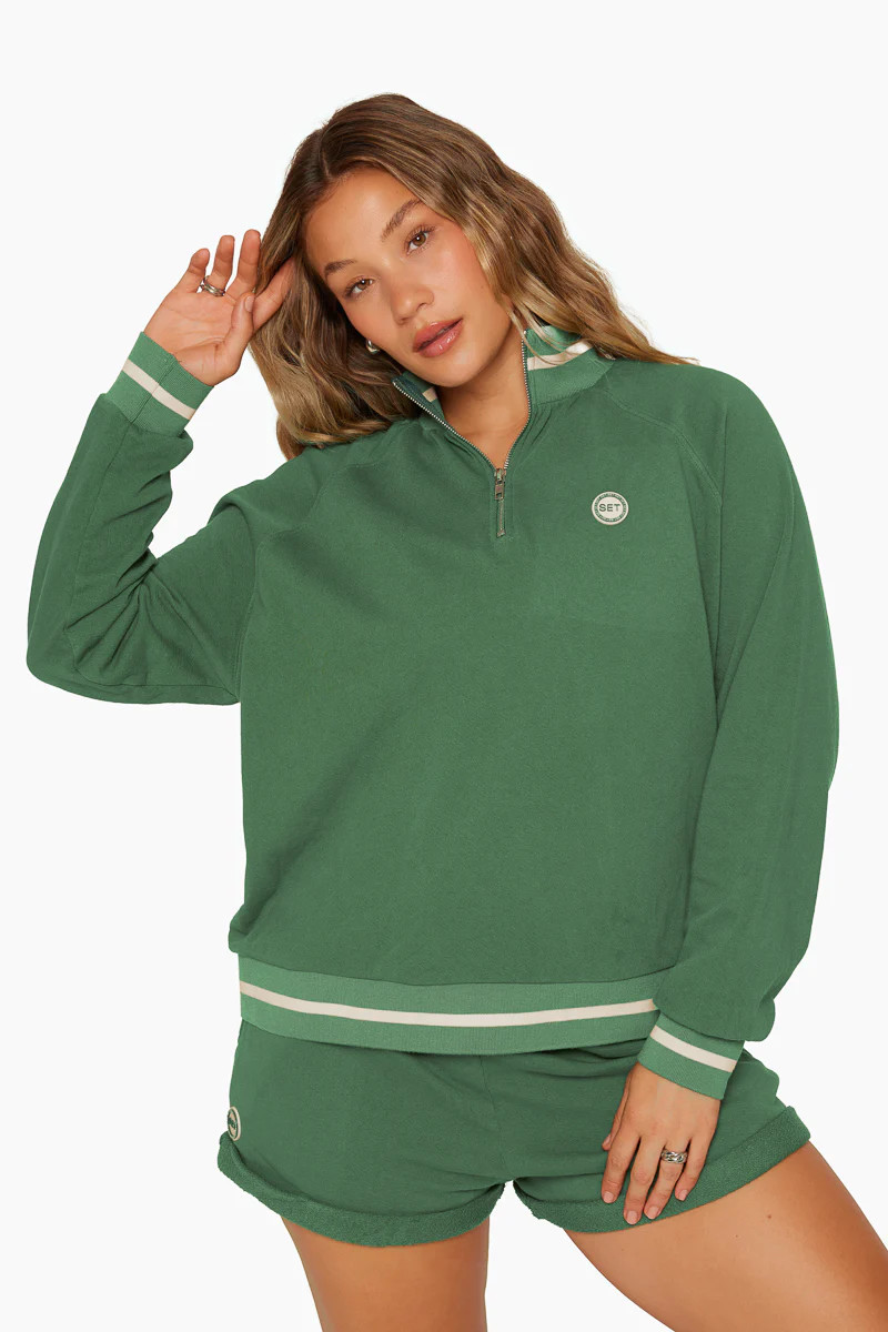 LIGHTWEIGHT COURTSIDE QUARTER ZIP 
                            court | SET Active