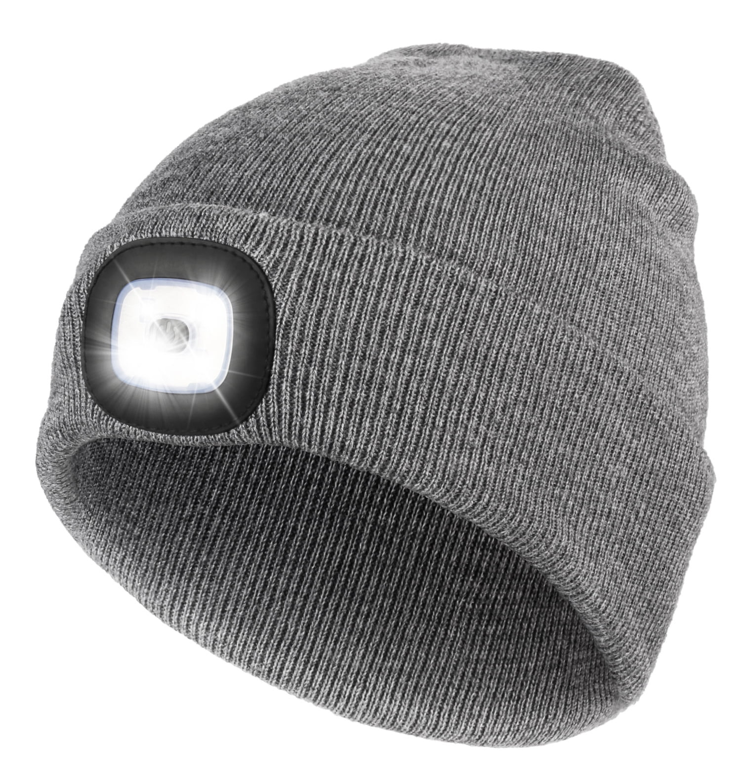 CENSGO Beanie with Light, Unisex USB Rechargeable LED Beanie, Lighted Knitted Cap Ideal Gifts for... | Walmart (US)