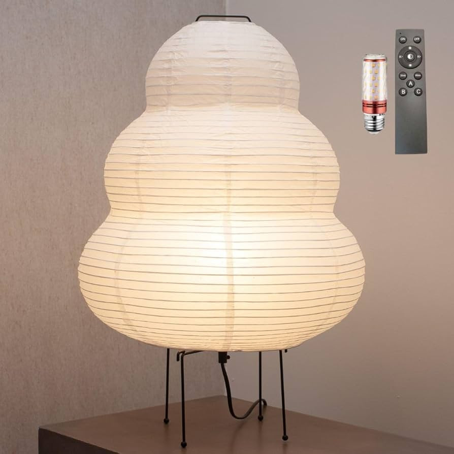Japanese Paper Floor Lamp - Paper Lantern Floor Lamp - Cozy Mid Century Floor Lamp (Floor Lamp) | Amazon (US)