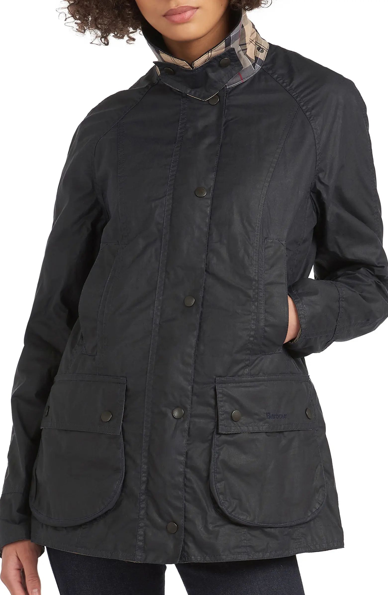 Barbour Beadnell Lightweight Waxed Cotton Jacket | Nordstrom | Nordstrom