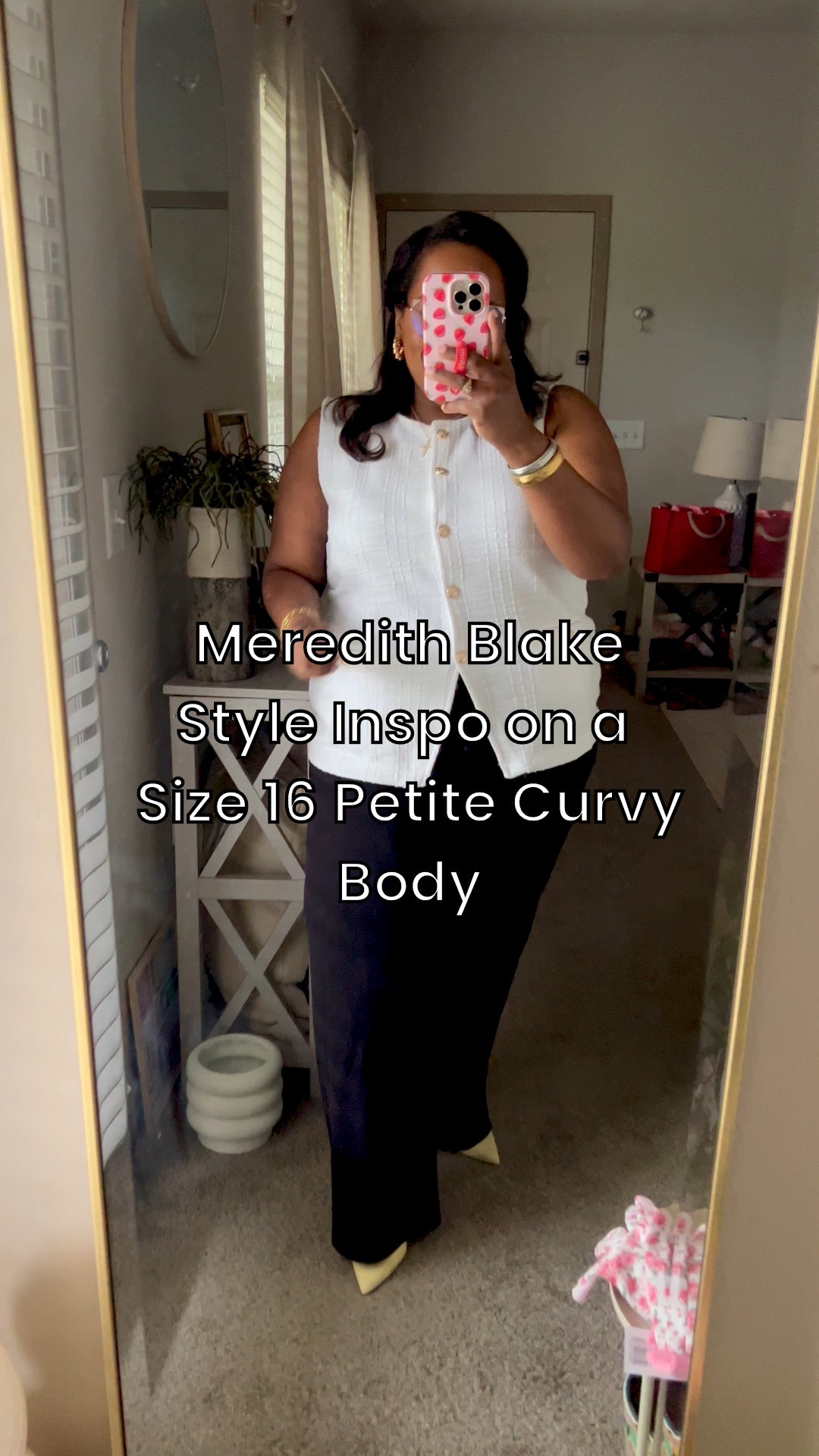 Am I giving Meredith Blake vibes from parent trap or what? Loving this white knit tweed vest with the gold buttons from LOFT! Wearing the xl. 

Use code: NICOLE20 to save on my bracelets from Electric Picks and code: NICOLEB to save on my Melinda Maria jewelry! 

Petite workwear / GRWM / ootd / love loft / what to wear / Pinterest outfit / Butter Yellow shoes 

#LTKStyleTip #LTKPlusSize #LTKWorkwear