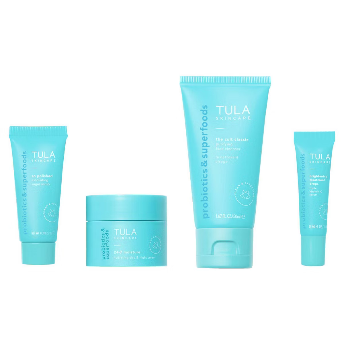 TULA SKINCARE On The Go Best Seller Travel Kit - 4pc - Ulta Beauty: Basic Cleansing, Includes Cle... | Target