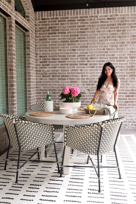 Outdoor dining. My Latino dining chairs are currently on sale!

#LTKBeauty #LTKSeasonal #LTKHome
