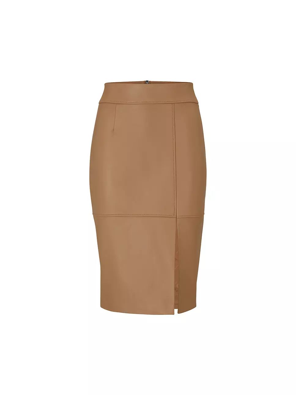 Slim-Fit Pencil Skirt In Grained Leather | Saks Fifth Avenue