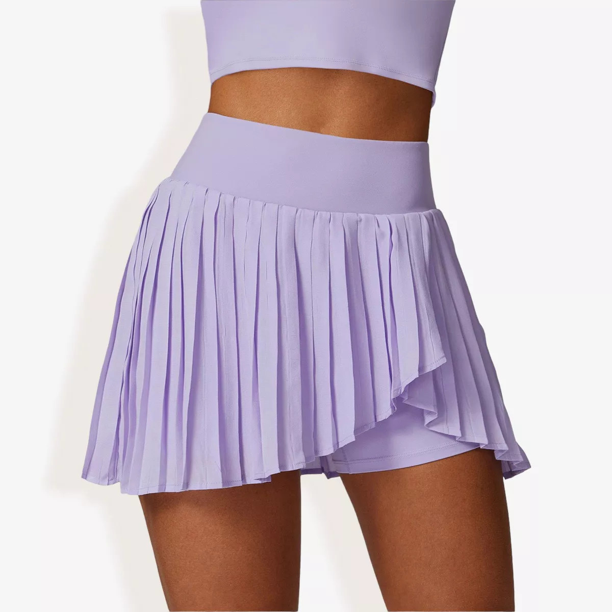 Anna-Kaci Active Women's High Waist Pleated Skort with Built-In Shorts and Asymmetrical Wrap Desi... | Target