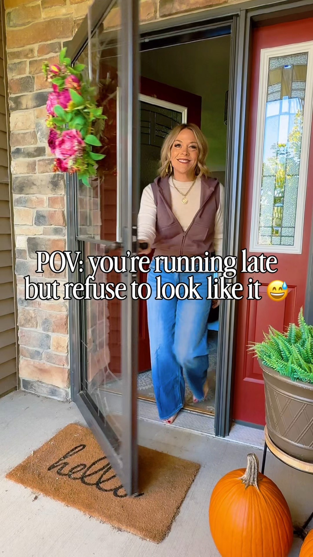 You know that feeling when you’re this close to leaving… then remember one more thing?
Flats. Jacket. Bag. Sunnies. Repeat. 😅



fashionreel, outfitinspo, falloutfit, ootd, momstyle, over40style, chicoutfitideas, elevatedbasics, realoutfits, everydaystyle, thealignededit, targetstyle, fallfashion

#LTKFindsUnder100 #LTKPetite #LTKOver40