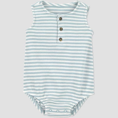 Carter's Just One You® Baby Boys' Striped Bubble Romper - Blue 12M | Target