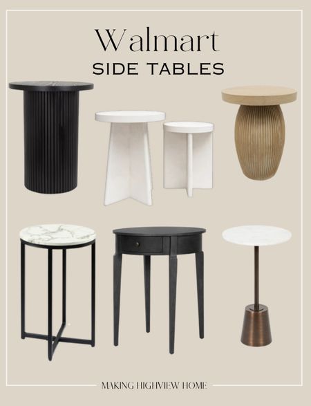 Walmart side tables for the win!! Not only are these on trend and beautiful but they are budget friendly too! 

#LTKhome #LTKsalealert #LTKstyletip