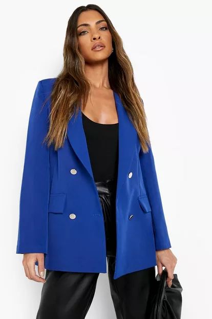 Double Breasted Tailored Military Blazer | Boohoo.com (UK & IE)