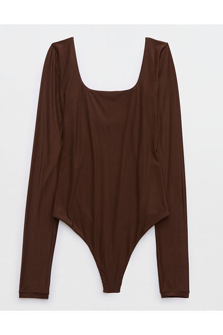 SMOOTHEZ Long Sleeve Bodysuit Women's Canyon Sun XL | American Eagle Outfitters (US & CA)