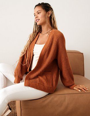 AE Chenille Cardigan | American Eagle Outfitters (US & CA)