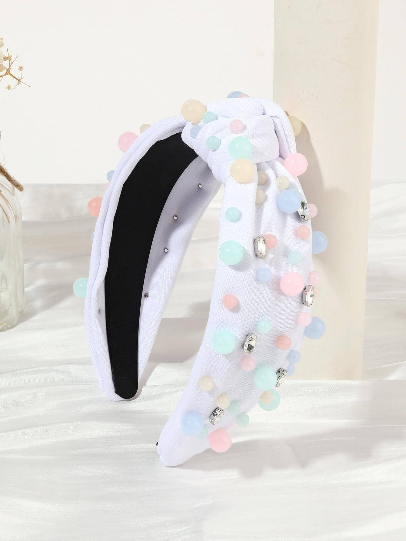 New
     
      1pc Women Bead & Knot Decor Fashionable Headband For Hair Decoration | SHEIN