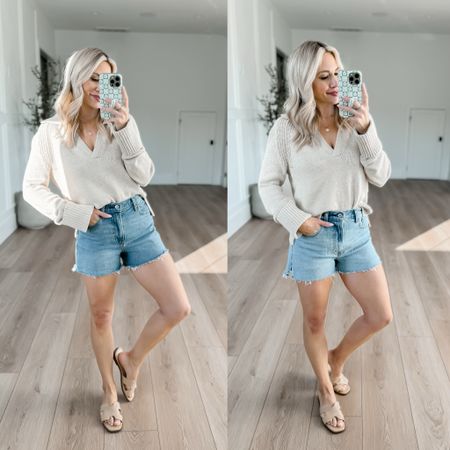 Abercrombie Denim SALE! 25% off + extra 15% off with code DENIMAF! These are hands down the best denim shorts! So comfy and flattering. Great booty coverage too! Wearing a 26 and run tts  

#LTKVideo #LTKsalealert #LTKfindsunder50