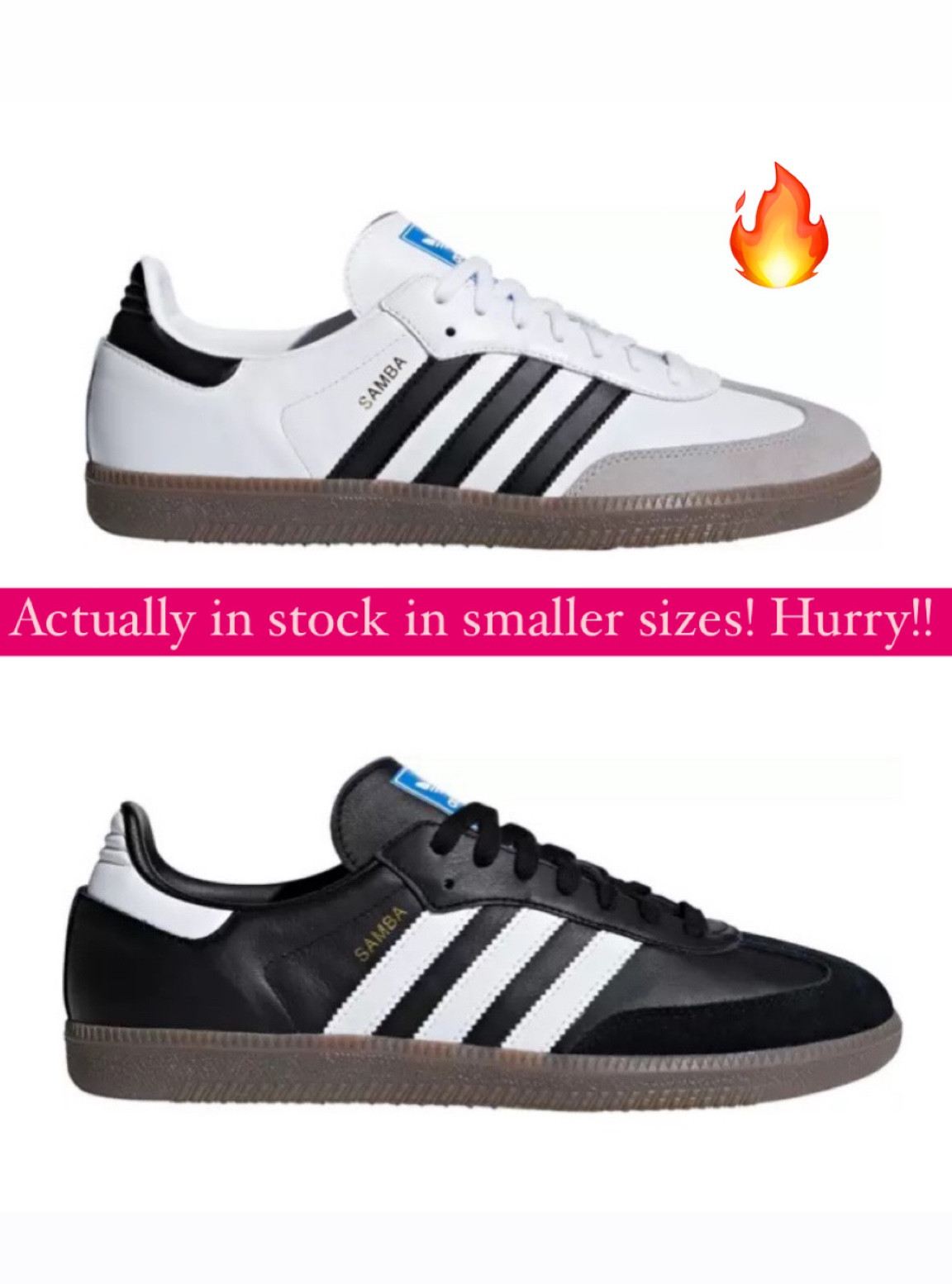 Adidas samba og in stock! In smaller women’s sizes hurry!! 

#LTKstyletip #LTKshoecrush #LTKunder100