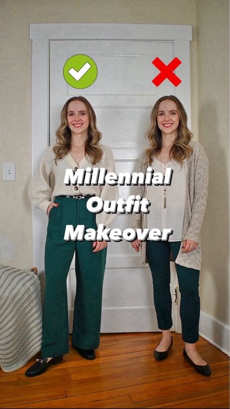 Work Wear Millennial outfit makeover
25 short curve love pants
Small alpaca Carissa. 
6.5 loafer


#LTKsalealert #LTKworkwear