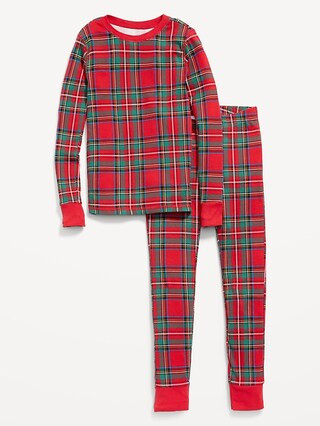 Gender-Neutral Matching Print Snug-Fit Pajama Set for Kids | Old Navy (US)