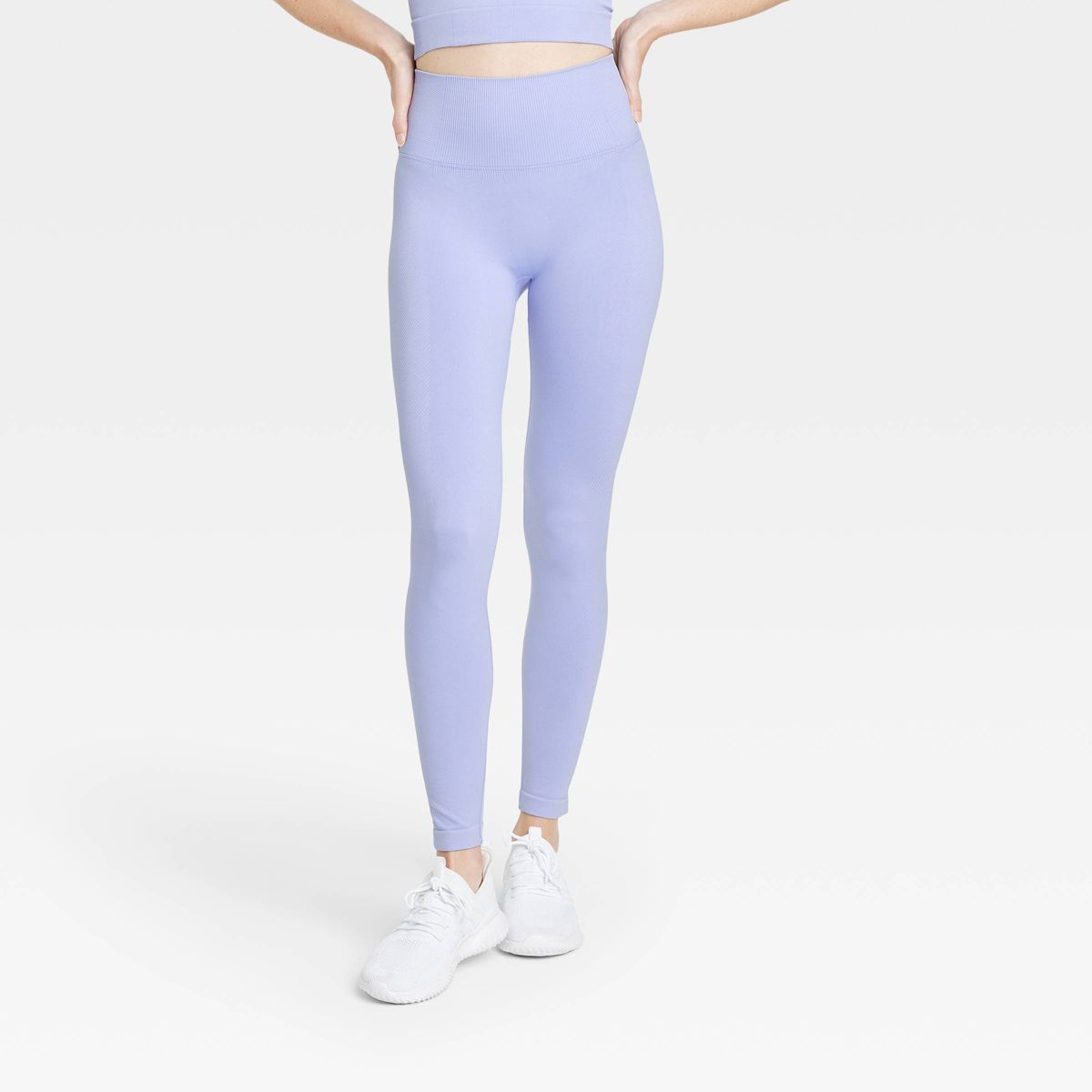 Women's Seamless High-Rise Leggings - All In Motion™ Lilac Purple L | Target