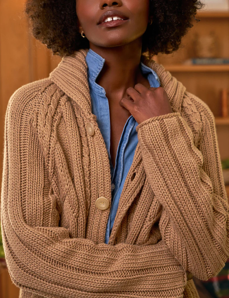 MINI COTSWOLDS Camel, Pure Italian Cotton | Frank & Eileen