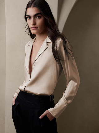 Silk Resort Shirt | Banana Republic (US)