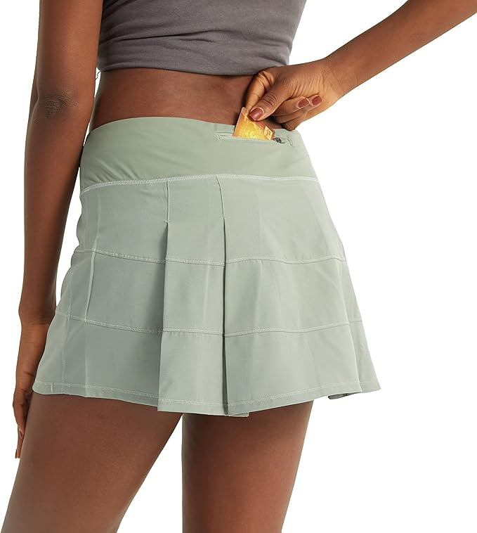 JEGGE Women's Pleated Tennis Skirts with Built-in Shorts & 3 Pockets Workout Running Golf Sports ... | Amazon (US)