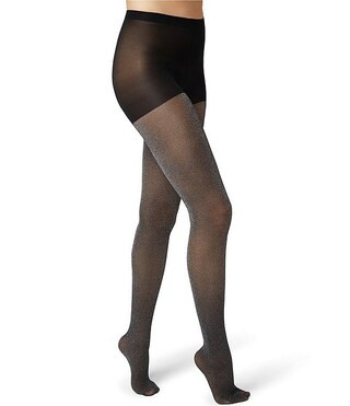 HUE Semi-Sheer Shimmer Diamond Control Top Tights | Dillard's | Dillard's