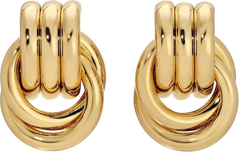 Heaven Mayhem Baby Knot Earrings – Modern Twisted Knot Design – Bold Everyday Jewelry | Amazon (US)