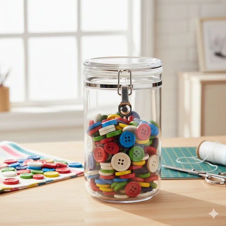 Mainstays 67.6 oz Large Buckle Food Storage Canister, Multi-Purpose Kitchen Storage and Organizat... | Walmart (US)